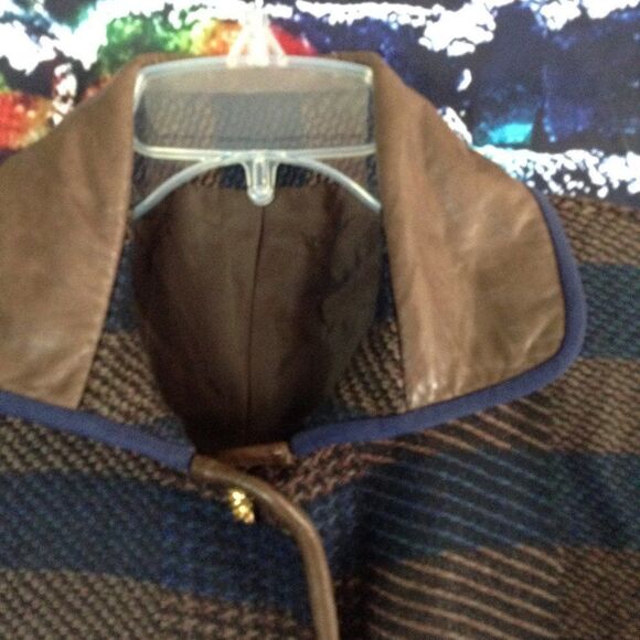 Beatrice Di Borbone Roma Striped Wool Blazer Jacket Medium - Picture 6 of 9